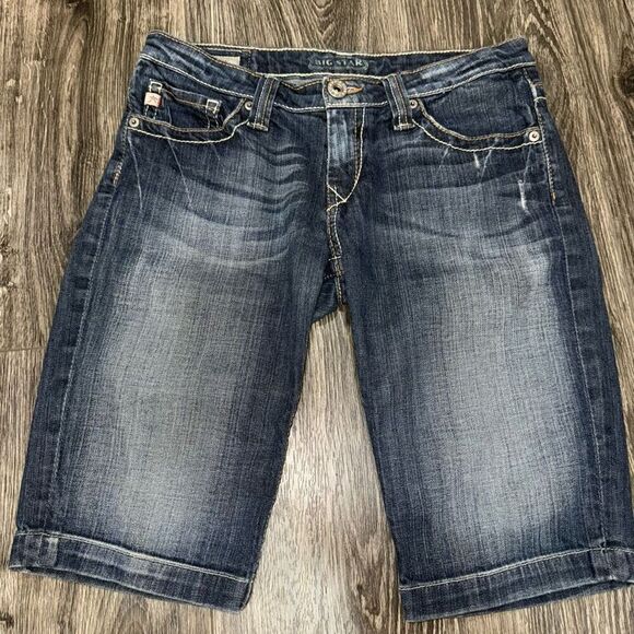 Big Star Vivian bermuda jean shorts women's 28 - Picture 1 of 5